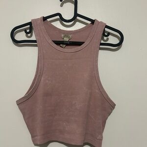 Pull&Bear Mauve Crop Top